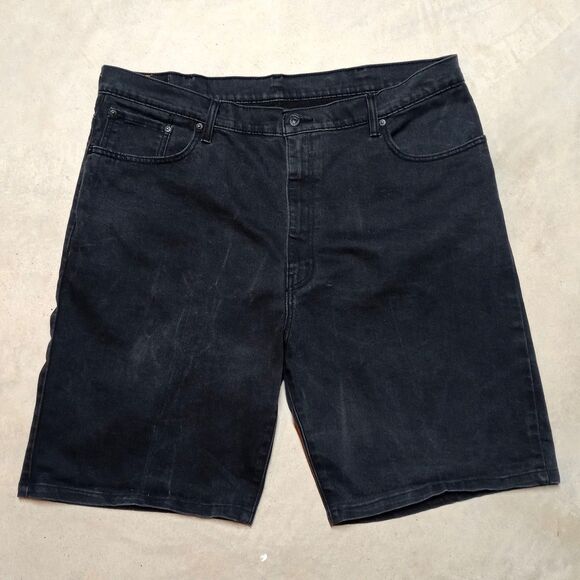 Levi's 569 Stretch Denim Jean Shorts Size 42 Mens Loose Fit 10" Inseam Jorts - Picture 1 of 8